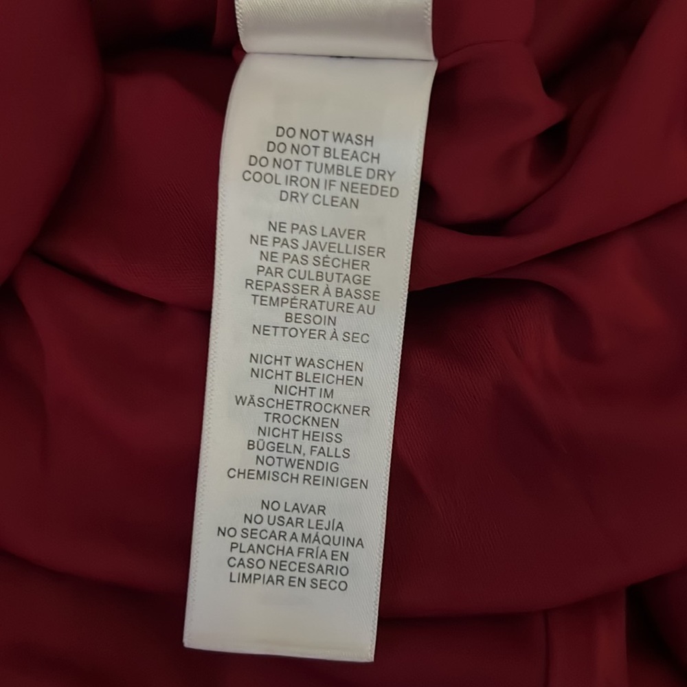 Adrianna Papell Long Sleeve Notch Lapel Surplice Crepe Tuxedo Mermaid Gown - Picture 10 of 13